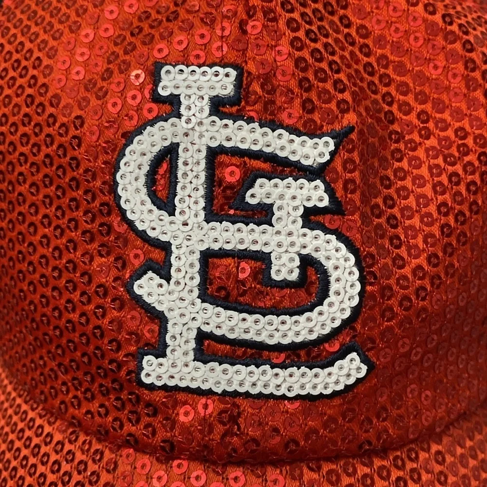 St. Louis Cardinals 47 Brand LIMITED EDITION BLING SEQUIN SPARKLE HAT MLB